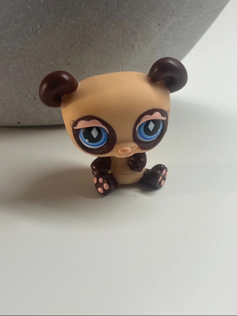 Littlest Pet Shop Brown & Cream Panda Figure
